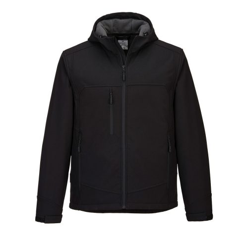 Portwest KX362 Ripstop vízálló kapucnis softshell munkavédelmi kabát(3L) - Fekete 