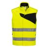 Portwest PW231 Hi-Vis polár jól láthatósági munkavédelmi mellény - Narancs-Fekete