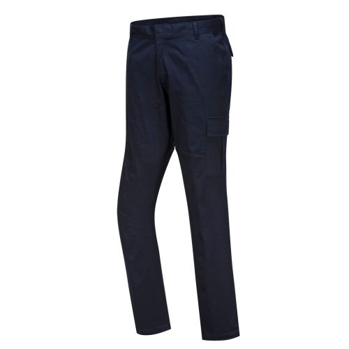 Portwest S231 Stretch Slim Fit Combat pamut munkavédelmi nadrág - Sötét navy