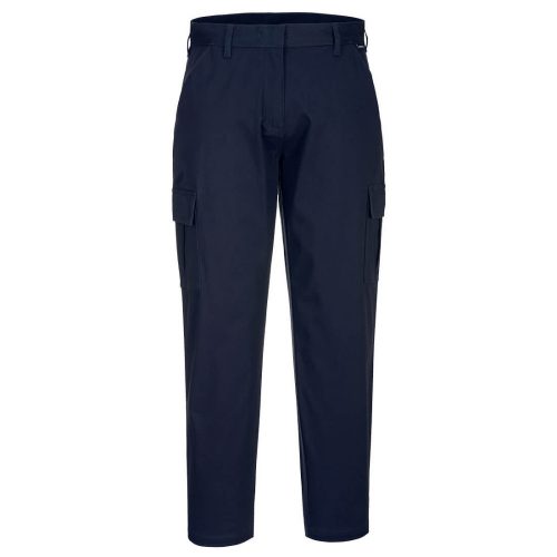 Portwest S233 Stretch Slim Fit Cargo pamut női munkásnadrág - Sötét navy