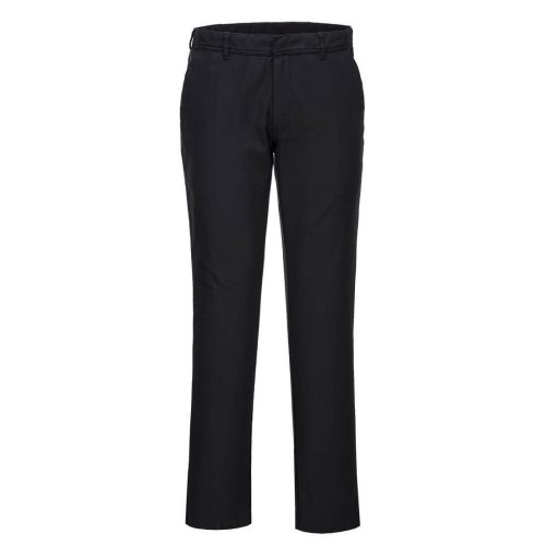 Portwest S235 Stretch Slim Fit Chino pamut női munkásnadrág - Fekete