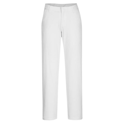 Portwest S235 Stretch Slim Fit Chino pamut női munkásnadrág - Fehér