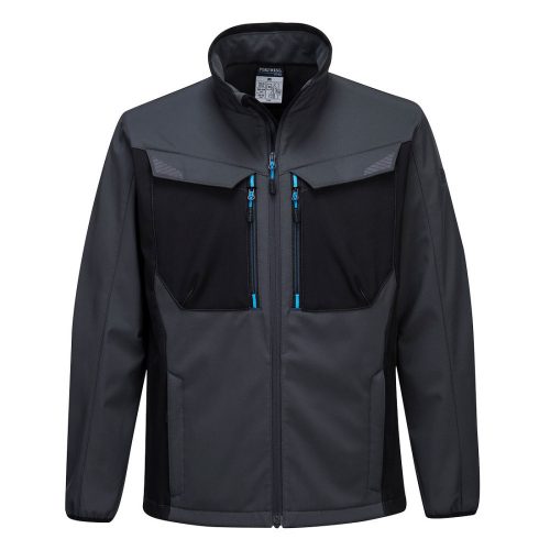 Portwest T750 Softshell vízálló munkavédelmi kabát - mole szürke