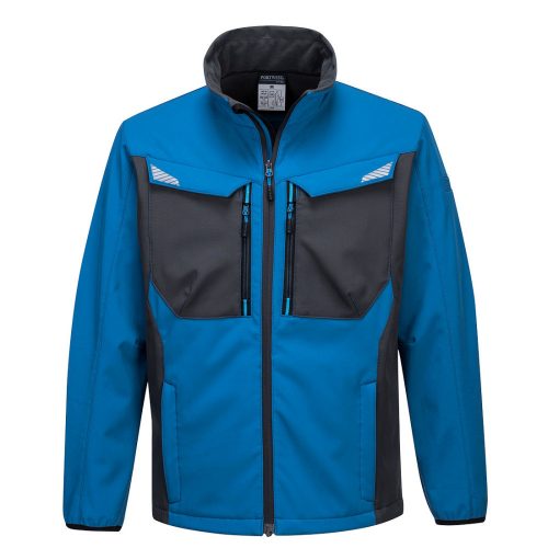 Portwest T750 Softshell vízálló munkavédelmi kabát - perzsa kék