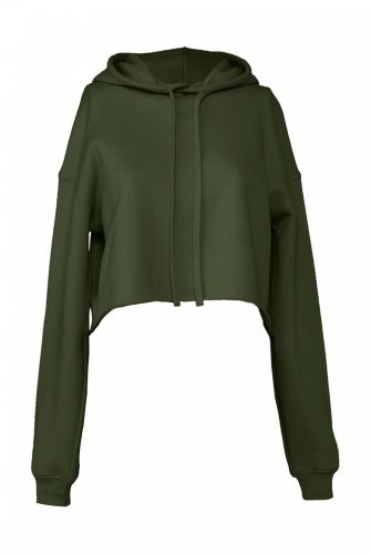 Women's Cropped Fleece Hoodie