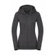 Ladies' Authentic Melange Zipped Hood Sweat