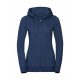 Ladies' Authentic Melange Zipped Hood Sweat