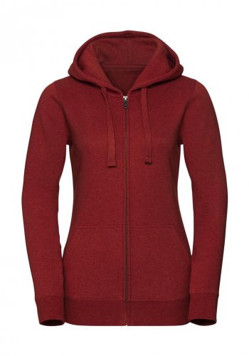 Ladies' Authentic Melange Zipped Hood Sweat