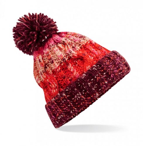 Corkscrew Pom Pom Beanie