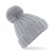 Verbier Fur Pop Pom Chunky Beanie