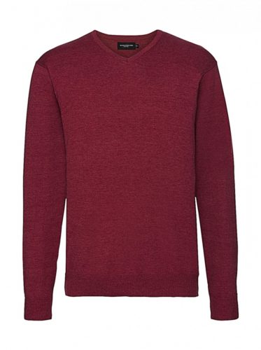 Men's V-Neck Knitted Pullover