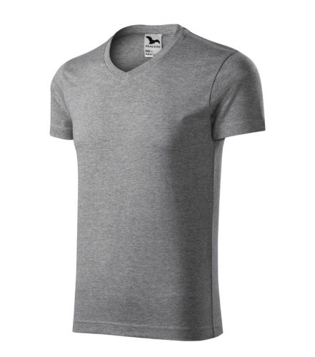 MALFINI 146 Slim Fit V-neck Póló férfi