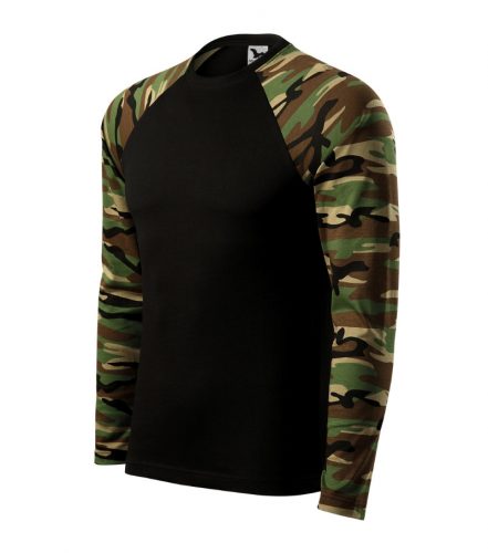 MALFINI 166 Camouflage LS Póló unisex