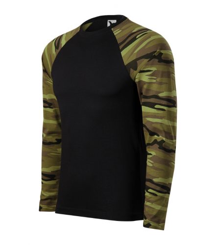 MALFINI 166 Camouflage LS Póló unisex