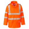 Portwest FR41 Sealtex Flame Hi-Vis lángálló antisztatikus jól láthatósági munkavédelmi esőkabát - Narancs