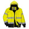 Portwest C465 Hi-Vis 3in1 vízálló jól láthatósági munkavédelmi bomber dzseki - Narancs/Navy