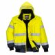 Portwest C465 Hi-Vis 3in1 vízálló jól láthatósági munkavédelmi bomber dzseki - Sárga/Navy