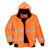 Portwest C467 Hi-Vis 3in1 vízálló jól láthatósági munkavédelmi bomber dzseki - Narancs