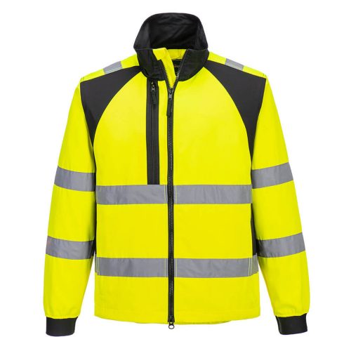 Portwest CD861 Hi-Vis Eco vízálló jól láthatósági munkavédelmi kabát - Sárga/Fekete