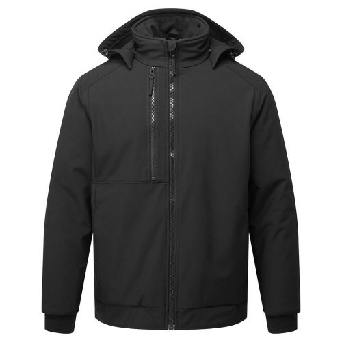 Portwest CD874 Eco bélelt vízálló softshell munkavédelmi kabát - Fekete