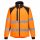 Portwest CD875 Eco Hi-Vis vízálló jól láthatósági munkavédelmi softshell kabát - Narancs/Fekete