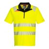 Portwest DX412 Hi-Vis jól láthatósági munkavédelmi póló - Narancs/Fekete