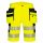 Portwest DX446 Hi-Vis Holster jól láthatósági lengőzsebes munkavédelmi rövidnadrág - Sárga/Fekete