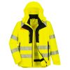 Portwest DX466 Hi-Vis 4in1 vízálló jól láthatósági munkavédelmi kabát -  Narancs/Fekete