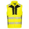 Portwest DX479 Hi-Vis Softshell bélelt jól láthatósági munkavédelmi mellény - Narancs/ Fekete