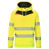 Portwest DX483 Hi-Vis kapucnis sztreccs jól láthatósági munkavédelmi pulóver - Narancs/Fekete