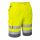 Portwest E043 Hi-Vis Holster jól láthatósági munkavédelmi rövidnadrág - Sárga/Szürke