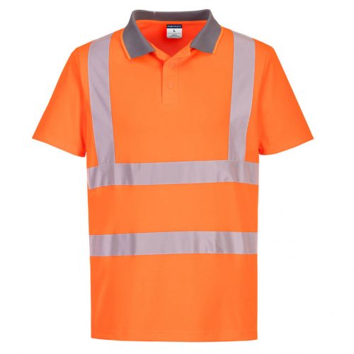 Portwest EC10 Hi-Vis Eco jól láthatósági munkavédelmi póló - 6-os csomag - Narancs