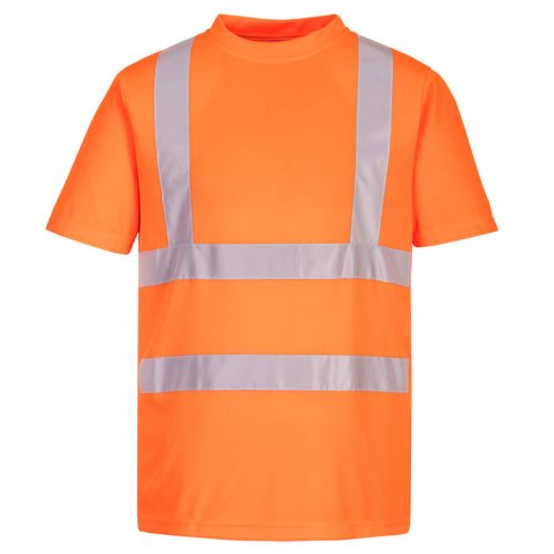 Portwest EC12 Hi-Vis Eco jól láthatósági munkavédelmi póló - 6db - Narancs 