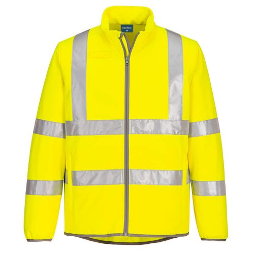 Portwest EC24 Eco Hi-Vis jól láthatósági munkavédelmi softshell kabát - Sárga