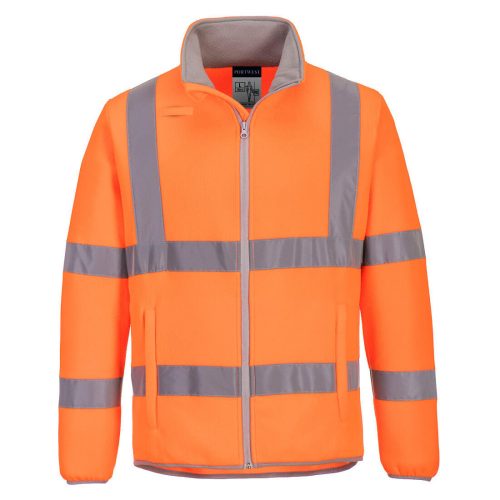 Portwest EC70 Hi-Vis Eco cipzáros jól láthatósági munkavédelmi pulóver - Narancs