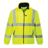 Portwest F300 Hi-Vis cipzáros polár jól láthatósági munkavédelmi pulóver - Narancs