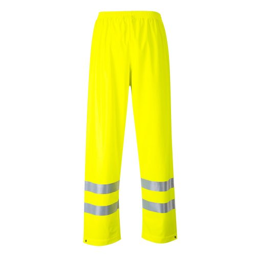 Portwest FR43 Sealtex Flame Hi-Vis antisztatikus jól láthatósági munkavédelmi esőnadrág - Sárga