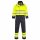 Portwest FR60 Hi Vis Multi Norm pamut lángálló antisztatikus jól láthatósági munkavédelmi overál - Sárga/Navy