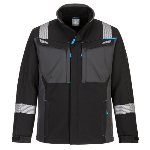 Portwest FR704 lángálló antisztatikus softshell munkavédelmi kabát - Fekete