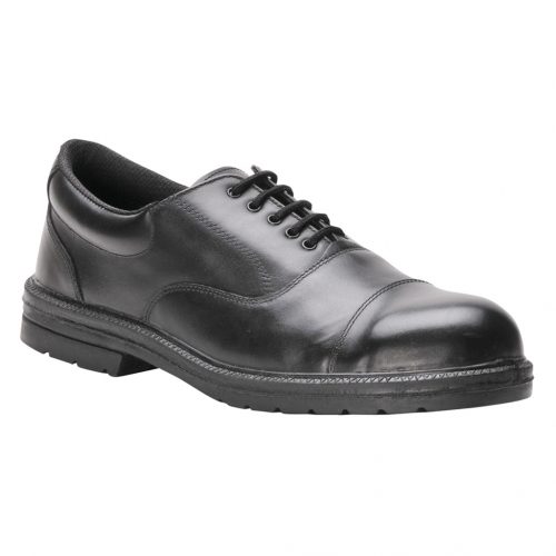 Portwest FW47 Steelite Executive Oxford S1P SR FO antisztatikus acélbetétes munkavédelmi cipő - Fekete