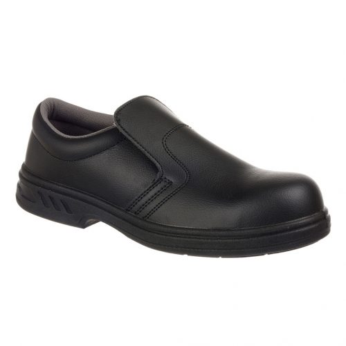 Portwest FW81 Steelite Slip On Safety S2 SR FO antisztatikus munkavédelmi cipő - Fekete