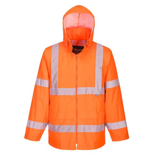 Portwest H440 Hi-Vis vízálló jól láthatósági munkavédelmi esőkabát - Narancs