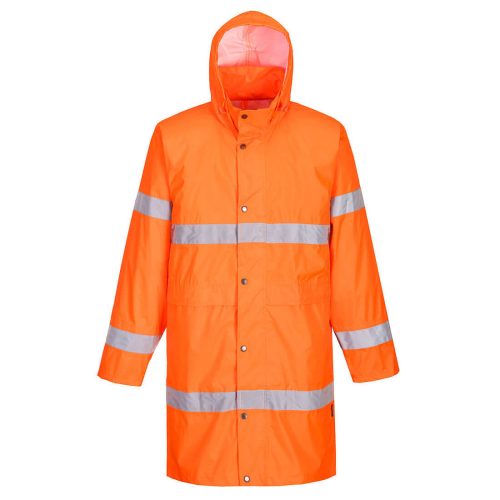 Portwest H442 Hi-Vis vízálló jól láthatósági munkavédelmi esőkabát (100cm) - Narancs