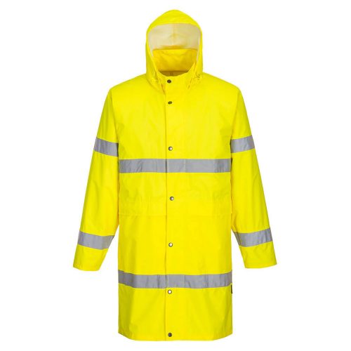 Portwest H442 Hi-Vis vízálló jól láthatósági munkavédelmi esőkabát (100cm) - Sárga