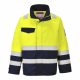 Portwest MV25 Hi-Vis Modaflame lángálló jól láthatósági munkavédelmi kabát - Sárga/Navy