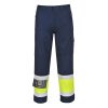 Portwest MV26 Hi-Vis lángálló jól láthatósági munkavédelmi nadrág - Sárga/Navy