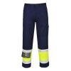 Portwest MV26 Hi-Vis lángálló jól láthatósági munkavédelmi nadrág - Sárga/Navy 