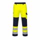 Portwest MV46 Hi-Vis Modaflame lángálló jól láthatósági munkavédelmi nadrág - Sárga/Navy 