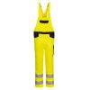 Portwest PW244 Hi-Vis jól láthatósági munkavédelmi kantáros nadrág - Narancs-Fekete