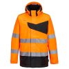 Portwest PW275 Hi-Vis jól láthatósági munkavédelmi softshell kabát - Narancs-Fekete